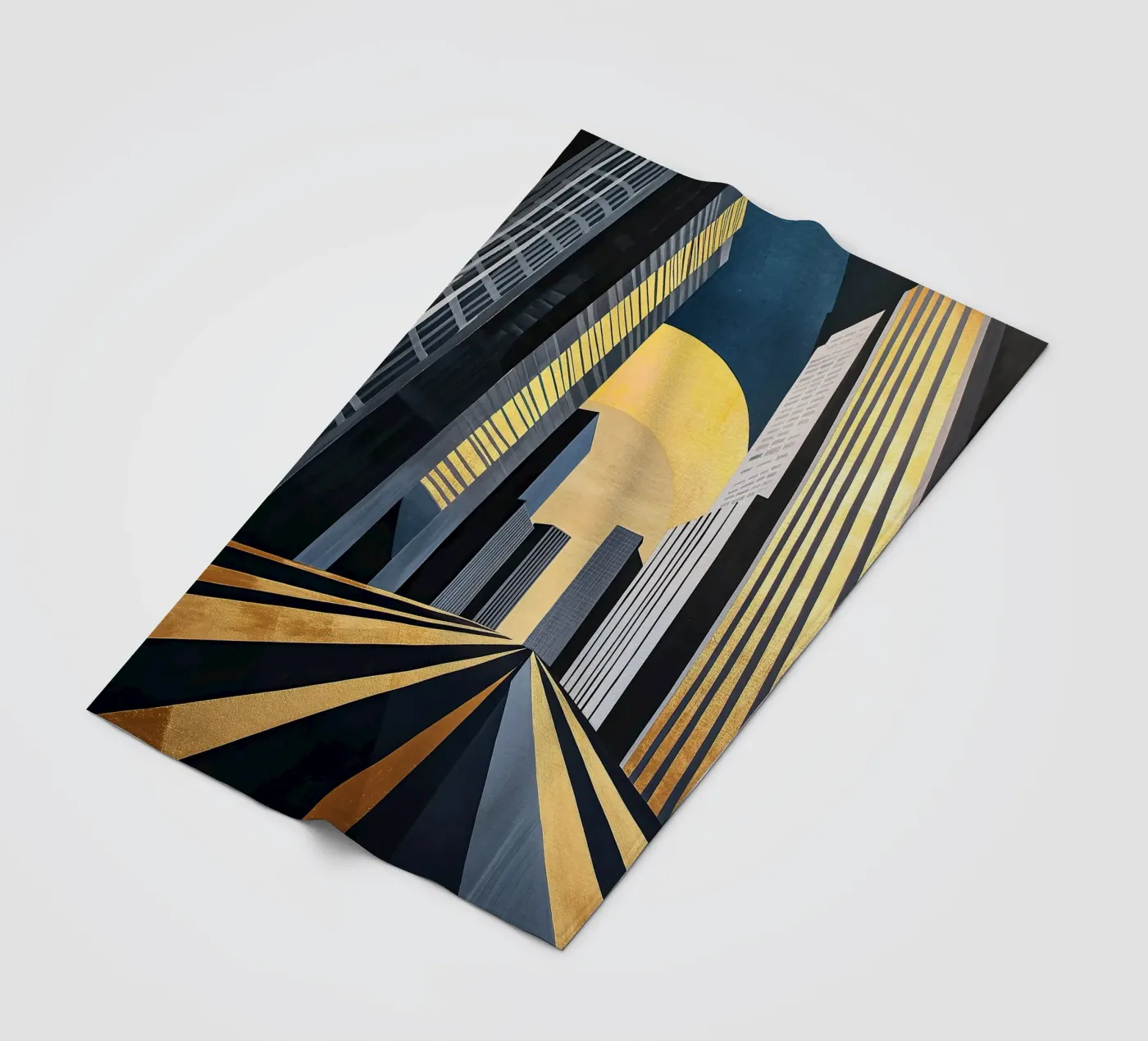 Art Deco fleecedeken van Nikis Art Studio