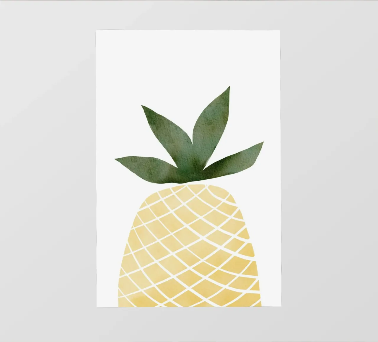 Ananas ad acquerello pellicola backlit da Melloi Art Print