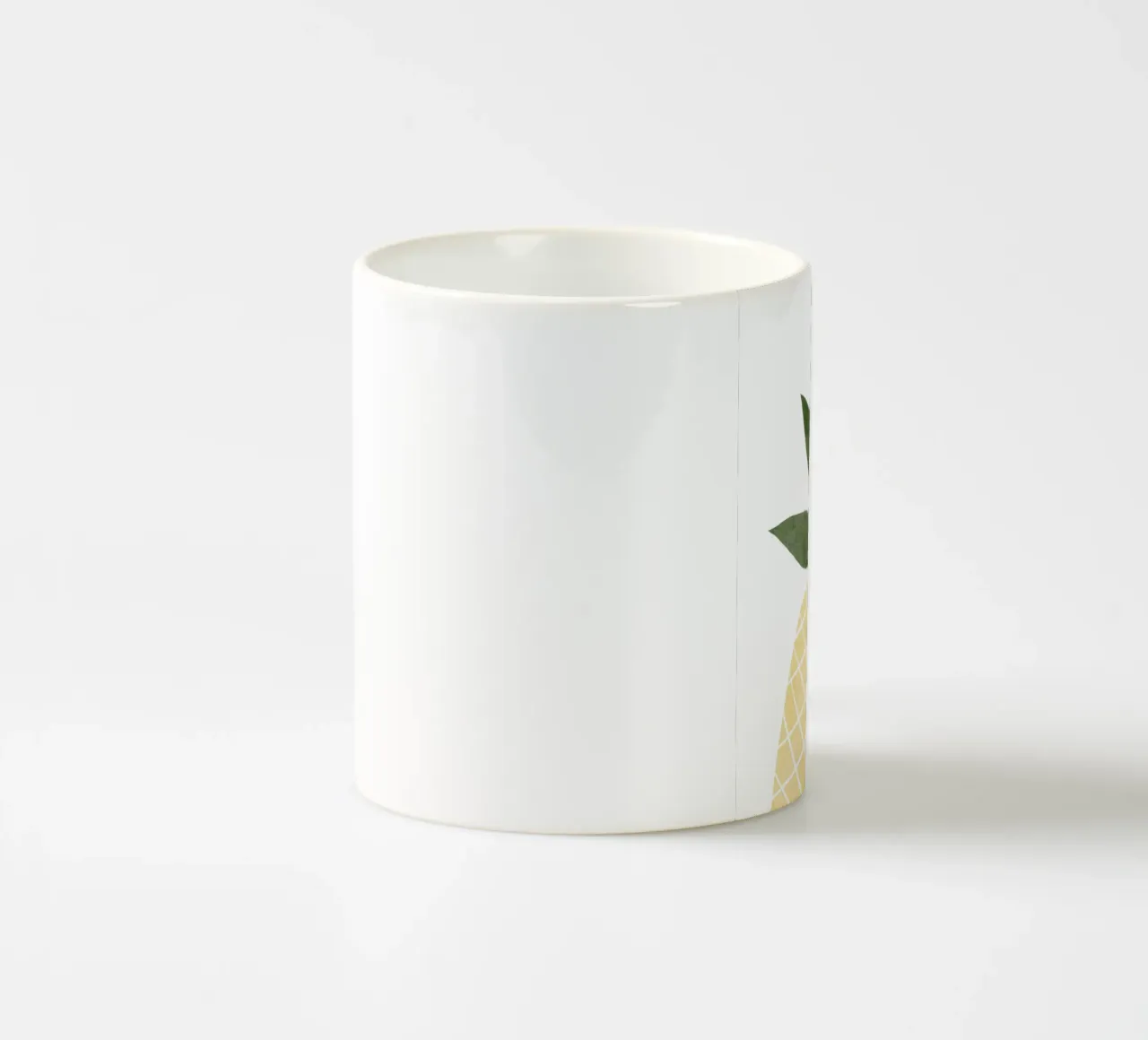 Ananas ad acquerello tazza in ceramica da Melloi Art Print