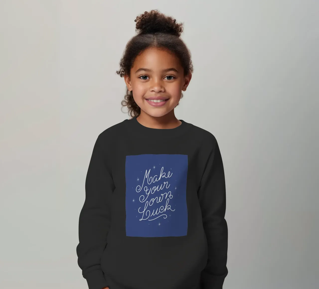 Make Your Own Luck felpa bambino da anisillustration