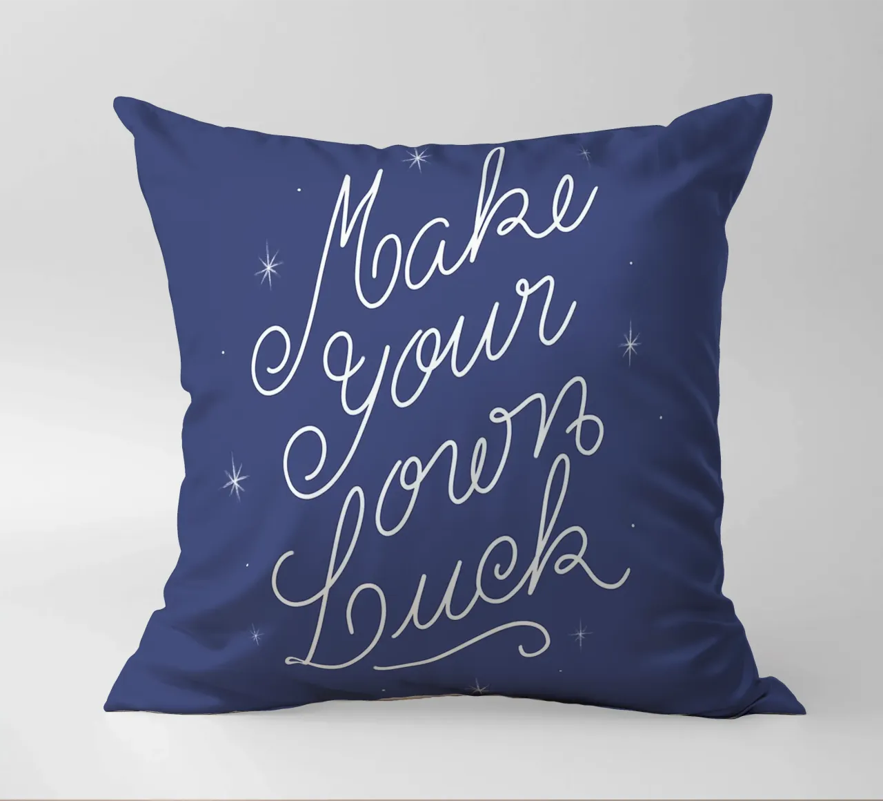 Make Your Own Luck cuscino da anisillustration