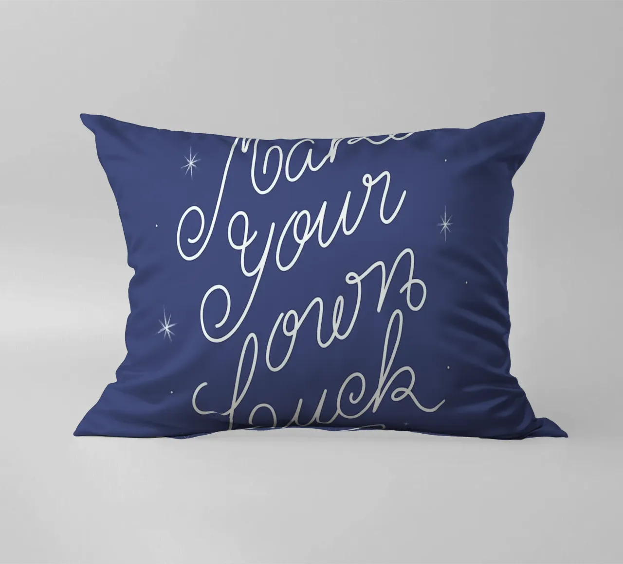 Make Your Own Luck cuscino da anisillustration