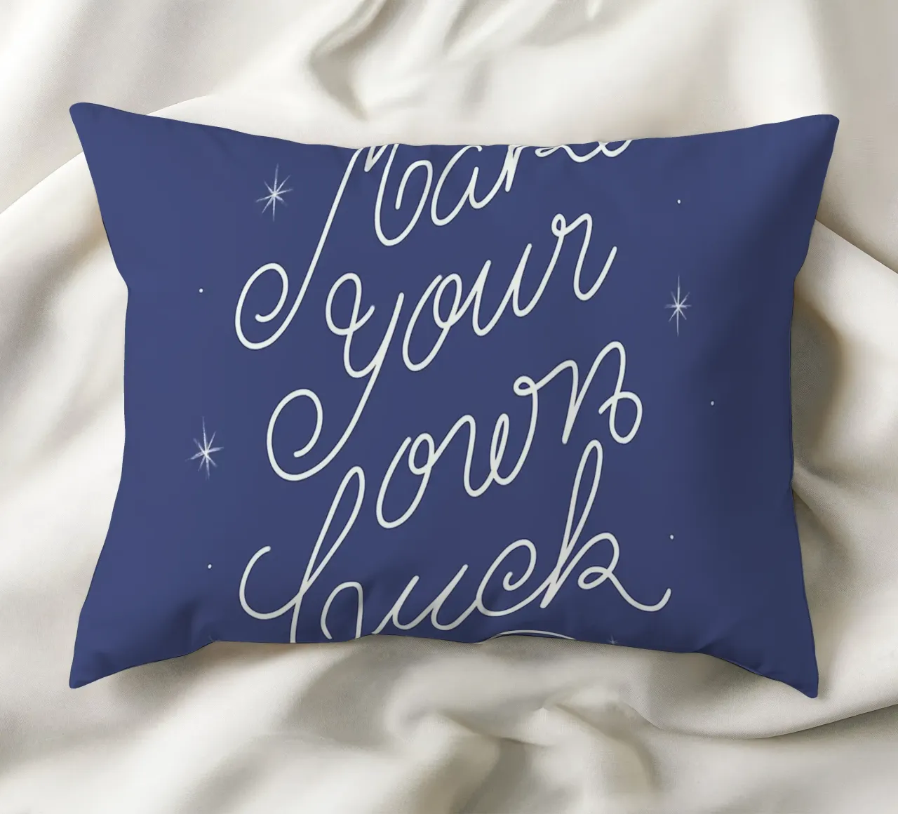 Make Your Own Luck cuscino da anisillustration