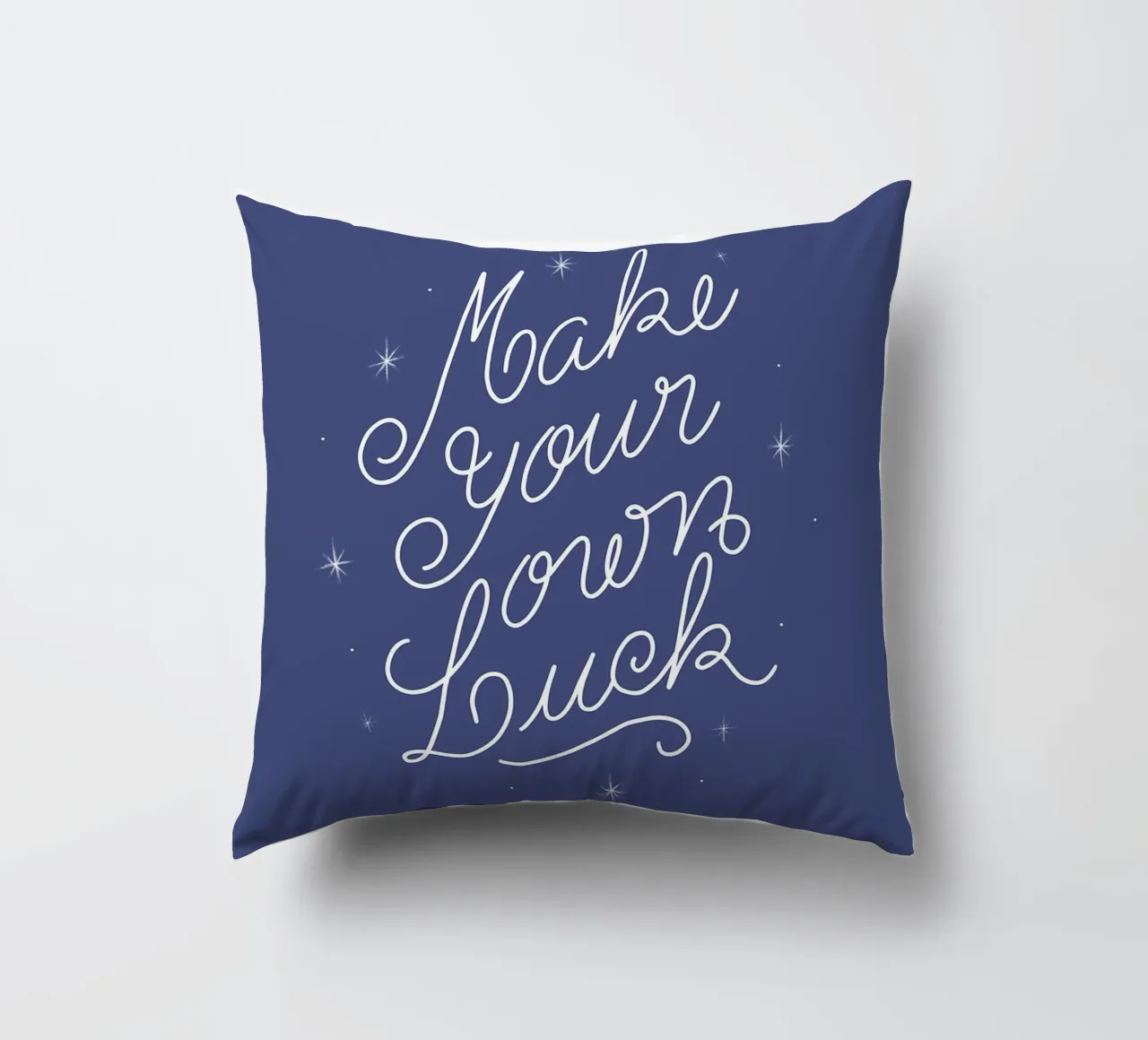 Make Your Own Luck cuscino da anisillustration