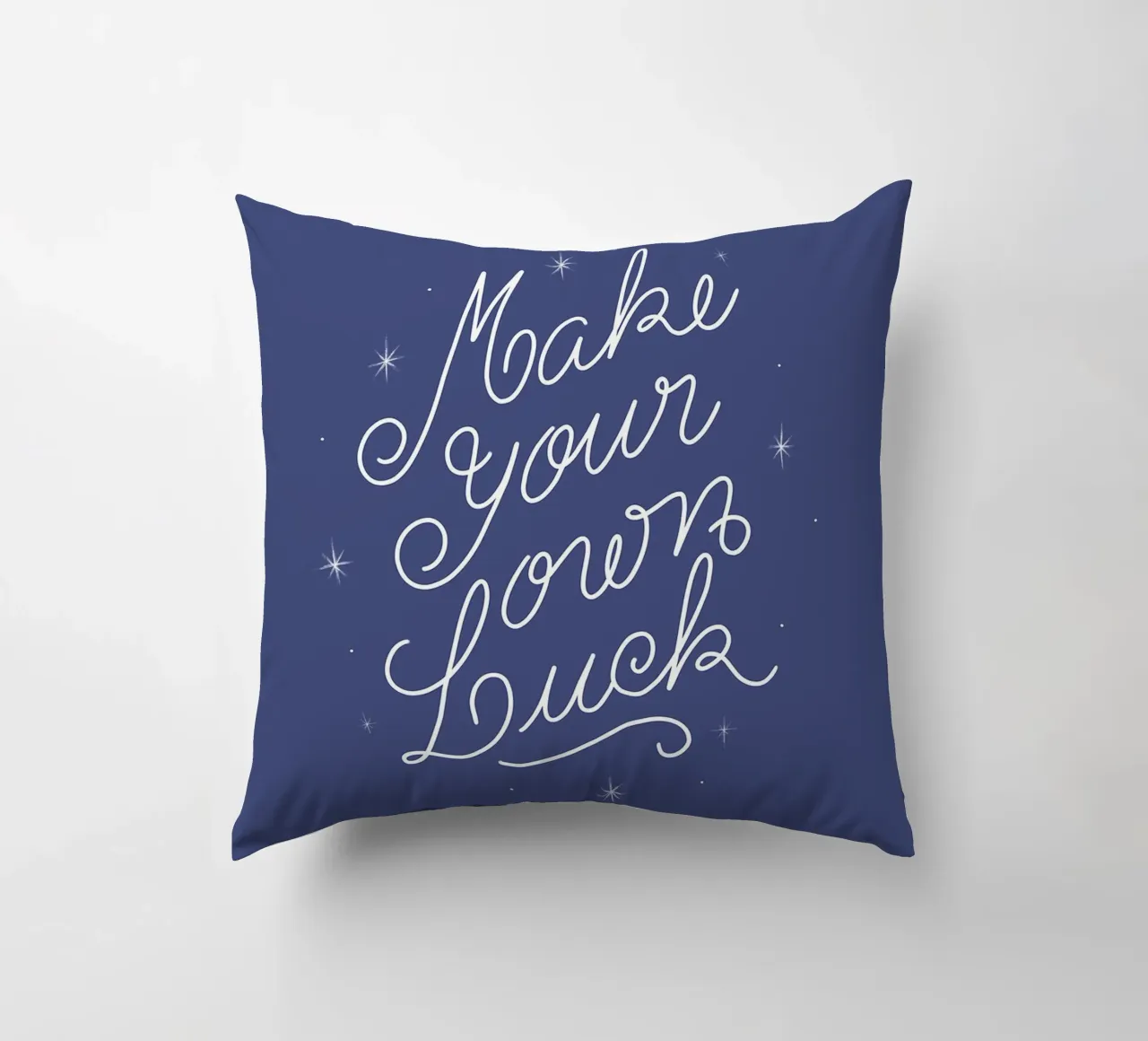 Make Your Own Luck cuscino da anisillustration