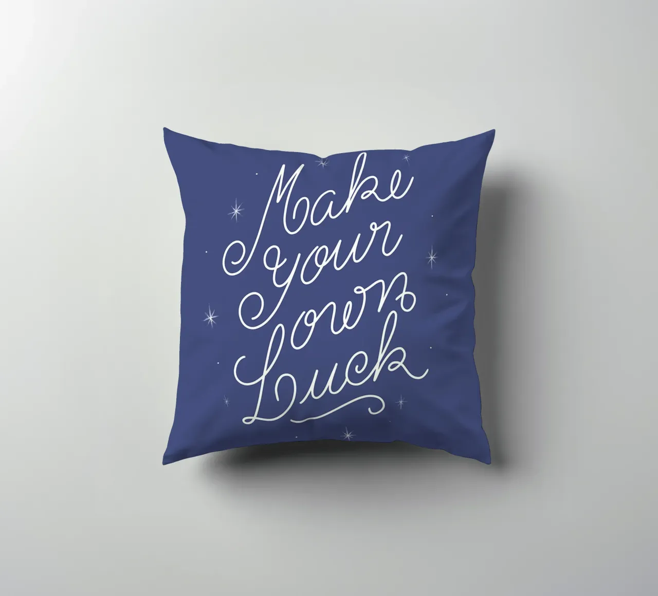 Make Your Own Luck cuscino da anisillustration
