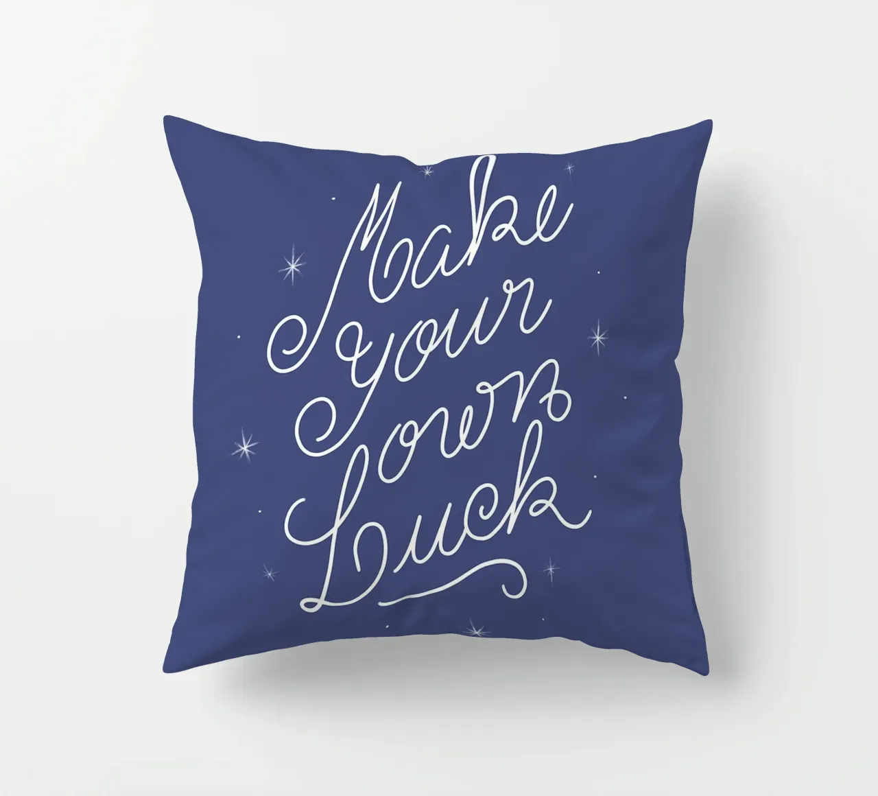 Make Your Own Luck cuscino da anisillustration