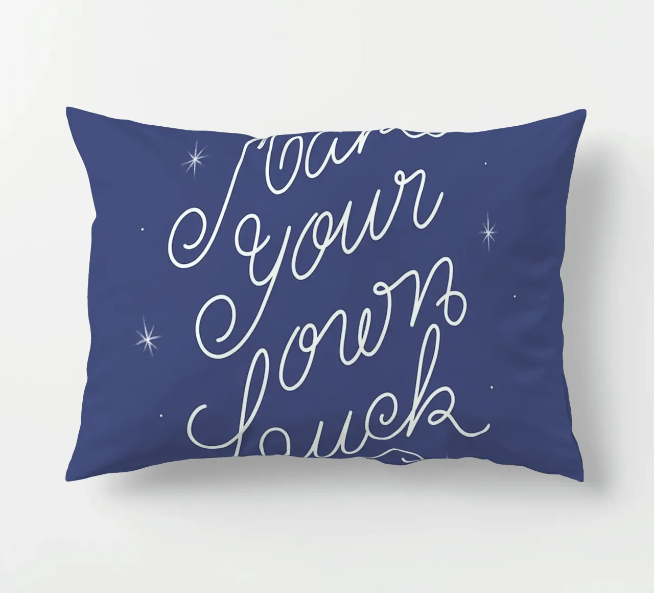 Make Your Own Luck cuscino da anisillustration