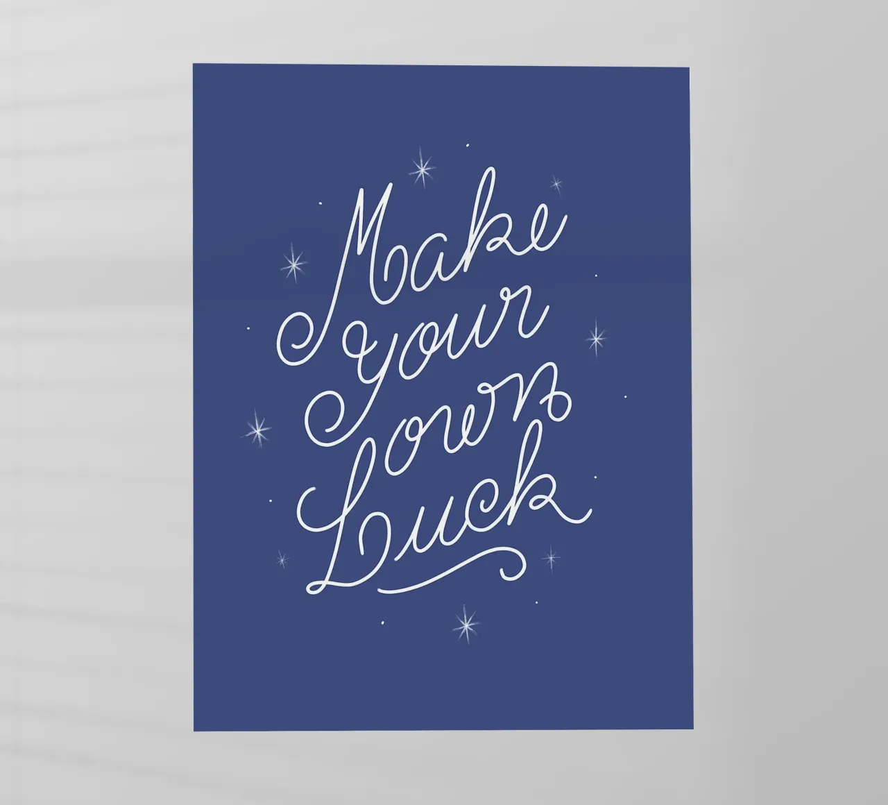 Make Your Own Luck pellicola backlit da anisillustration