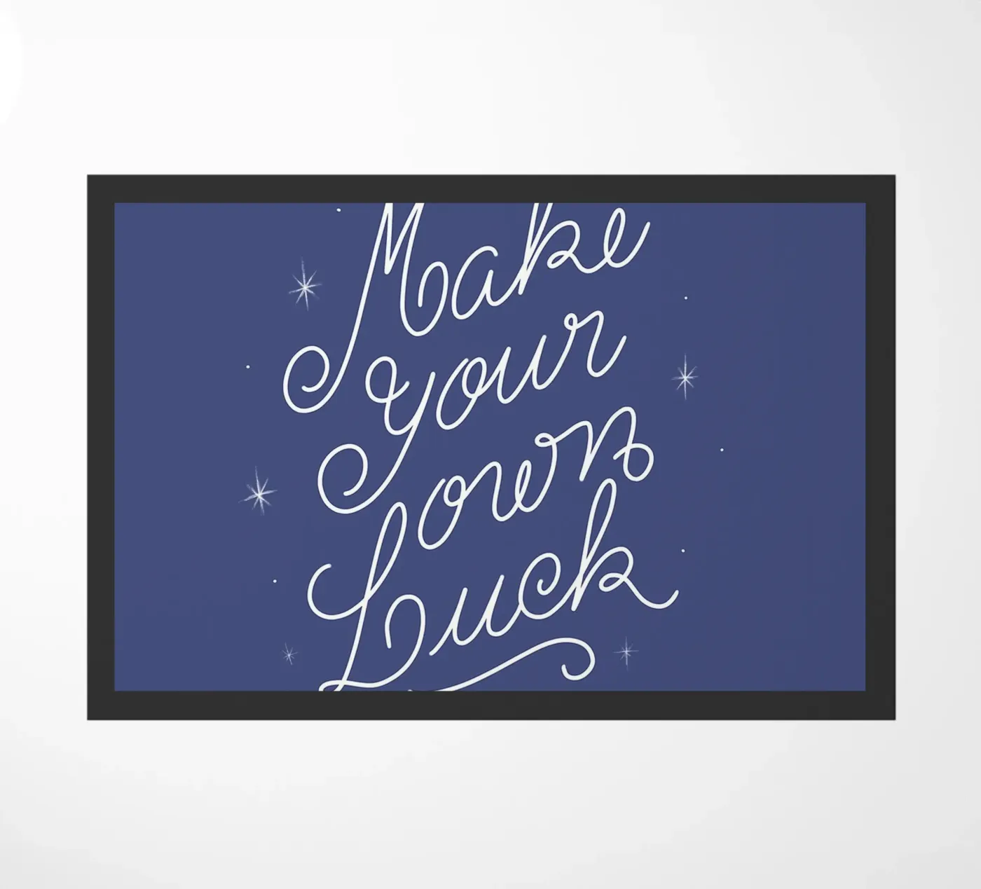 Make Your Own Luck doormat by anisillustration