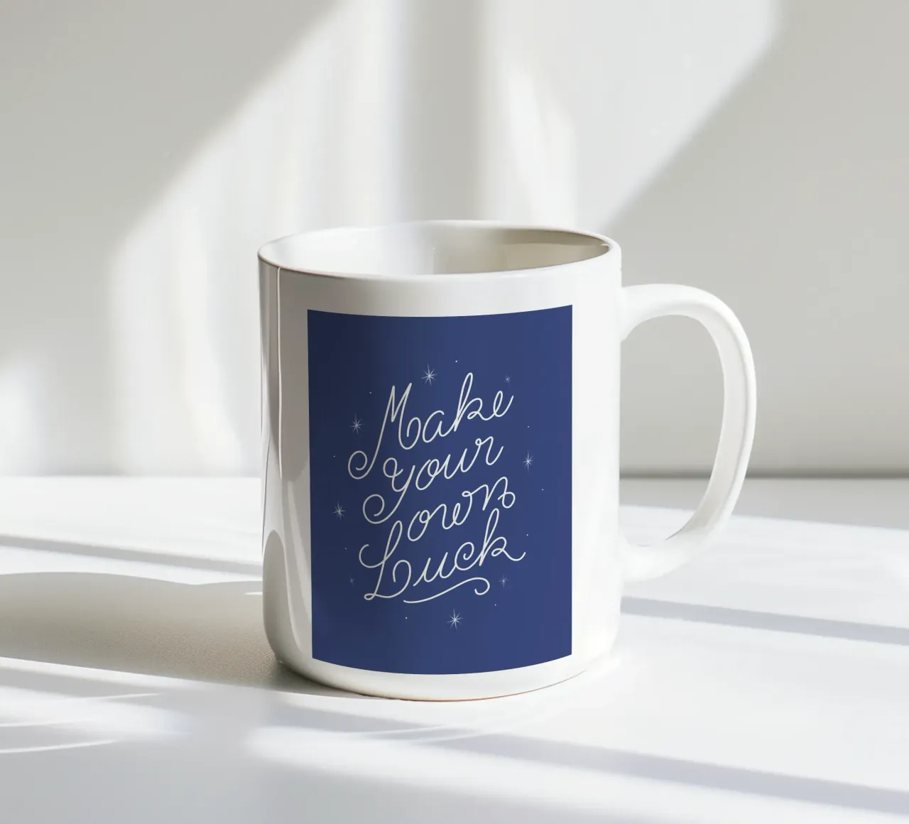 Make Your Own Luck tazza in ceramica da anisillustration