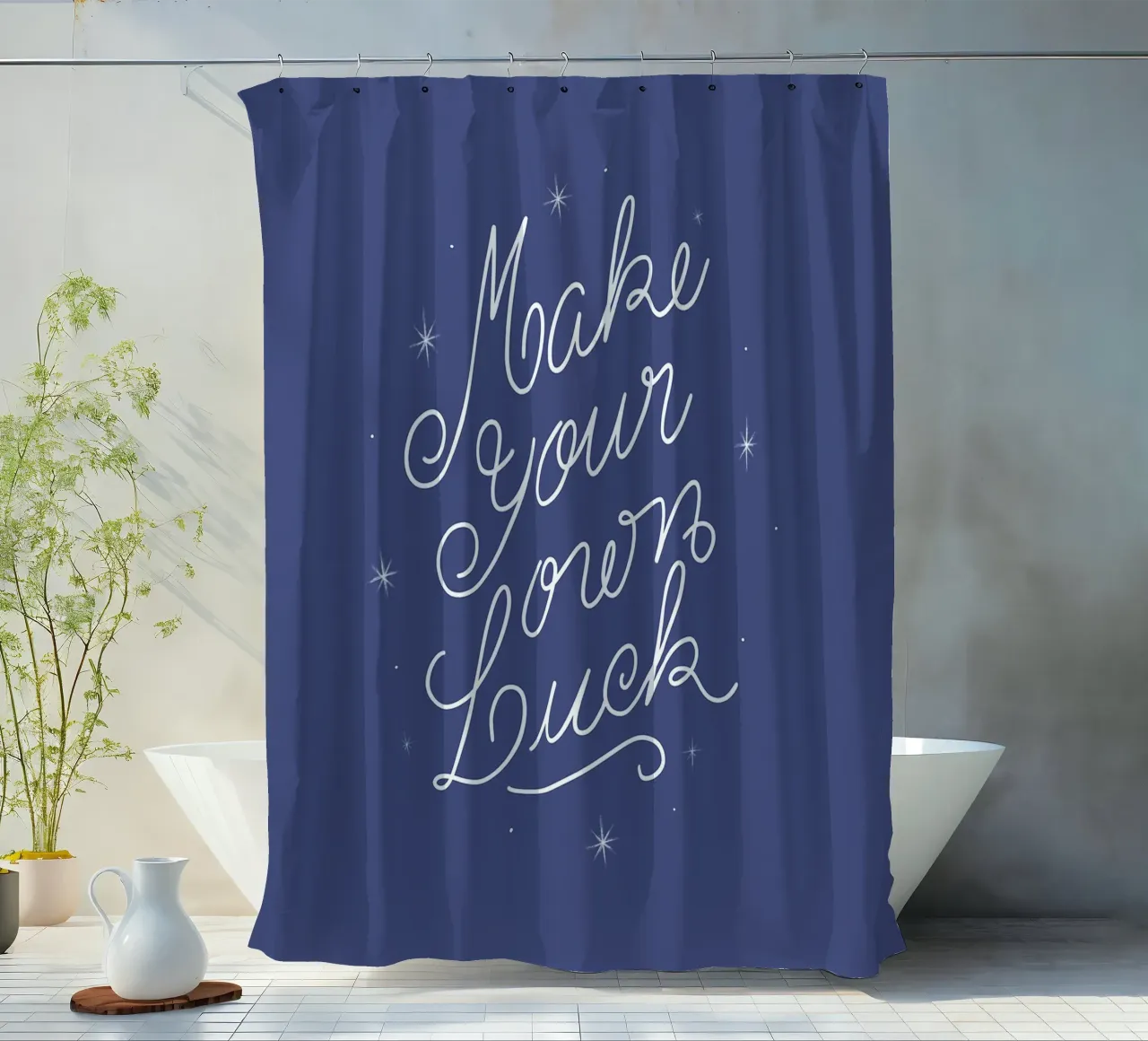 Make Your Own Luck tenda da doccia da anisillustration
