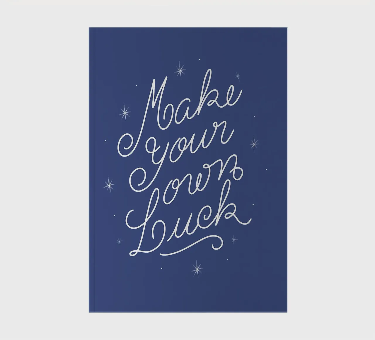 Make Your Own Luck notebook by anisillustration