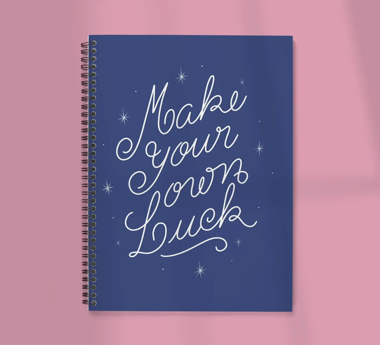 Make Your Own Luck spiral notebook by anisillustration