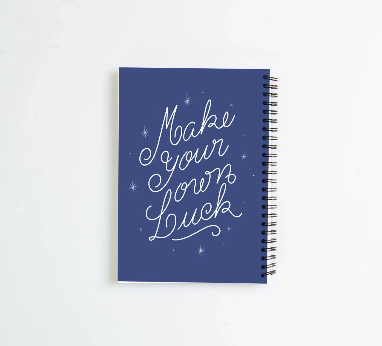 Make Your Own Luck spiral notebook by anisillustration