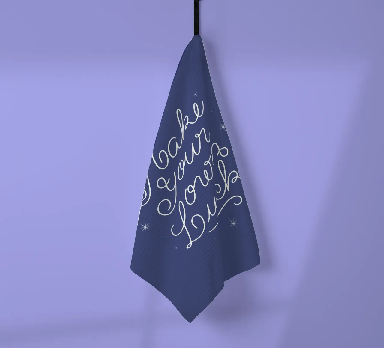 Make Your Own Luck canovaccio da cucina da anisillustration