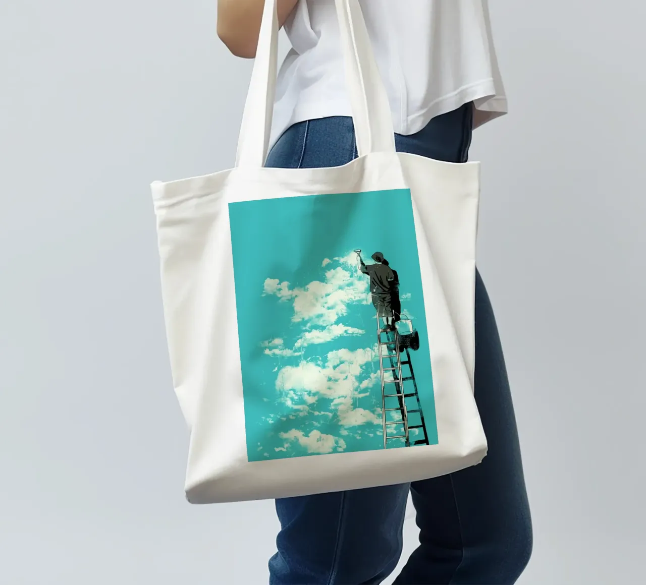 The Optimist borsa in juta da Matheus Lopes Castro