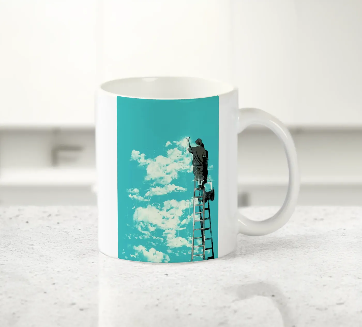 The Optimist ceramic mug by Matheus Lopes Castro