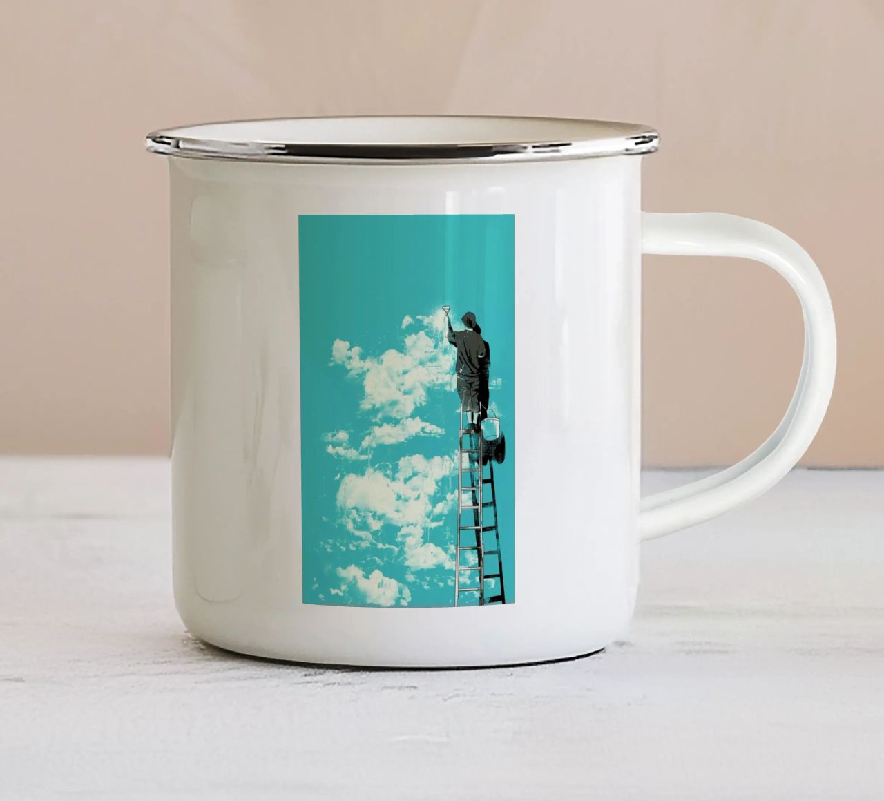 The Optimist tazza in smalto da Matheus Lopes Castro