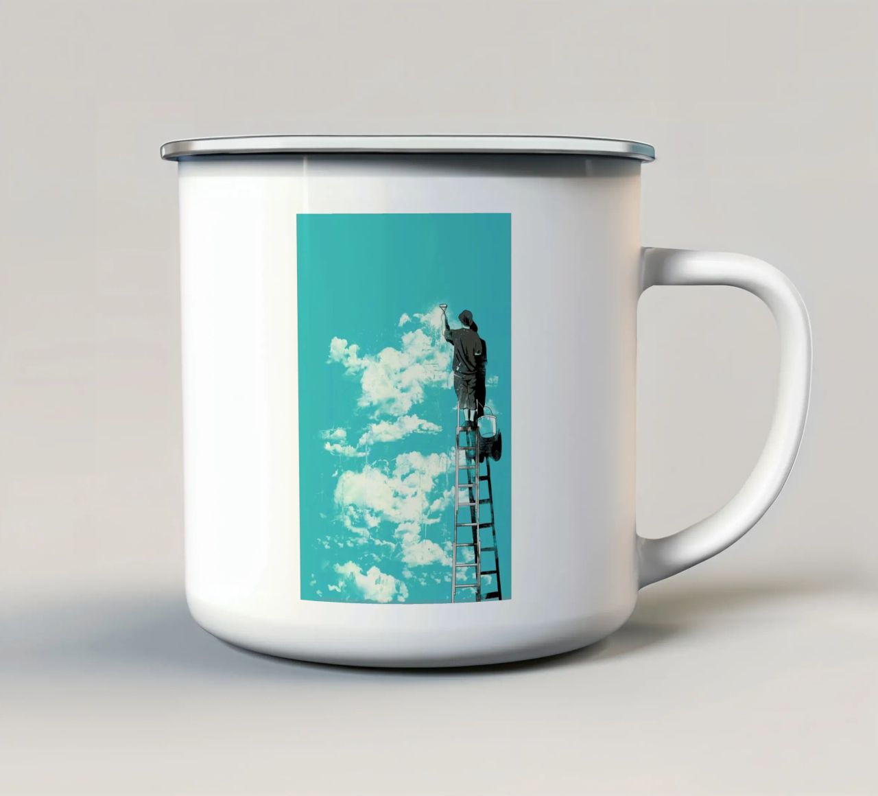 The Optimist tazza in smalto da Matheus Lopes Castro