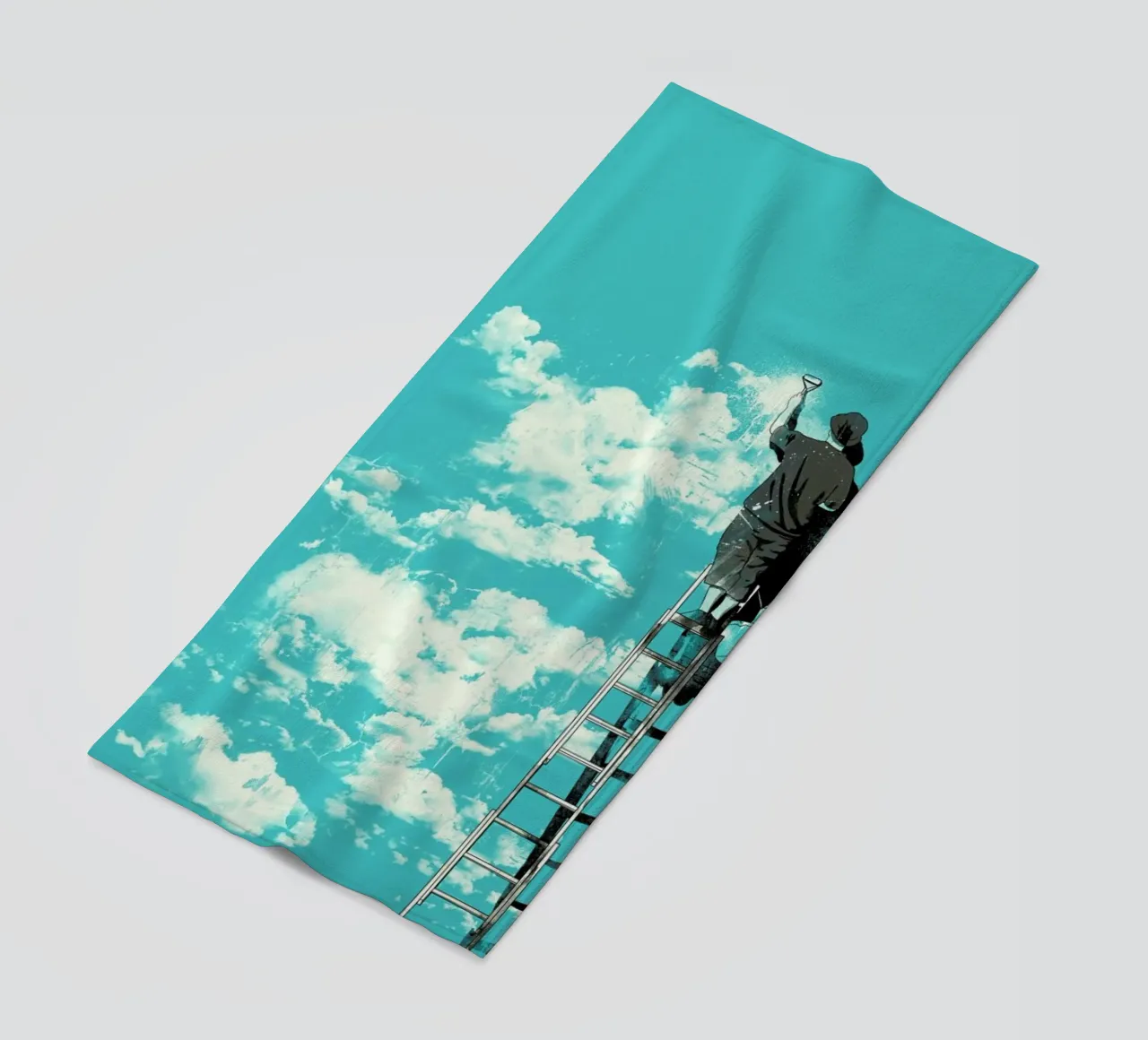 The Optimist beach towel by Matheus Lopes Castro