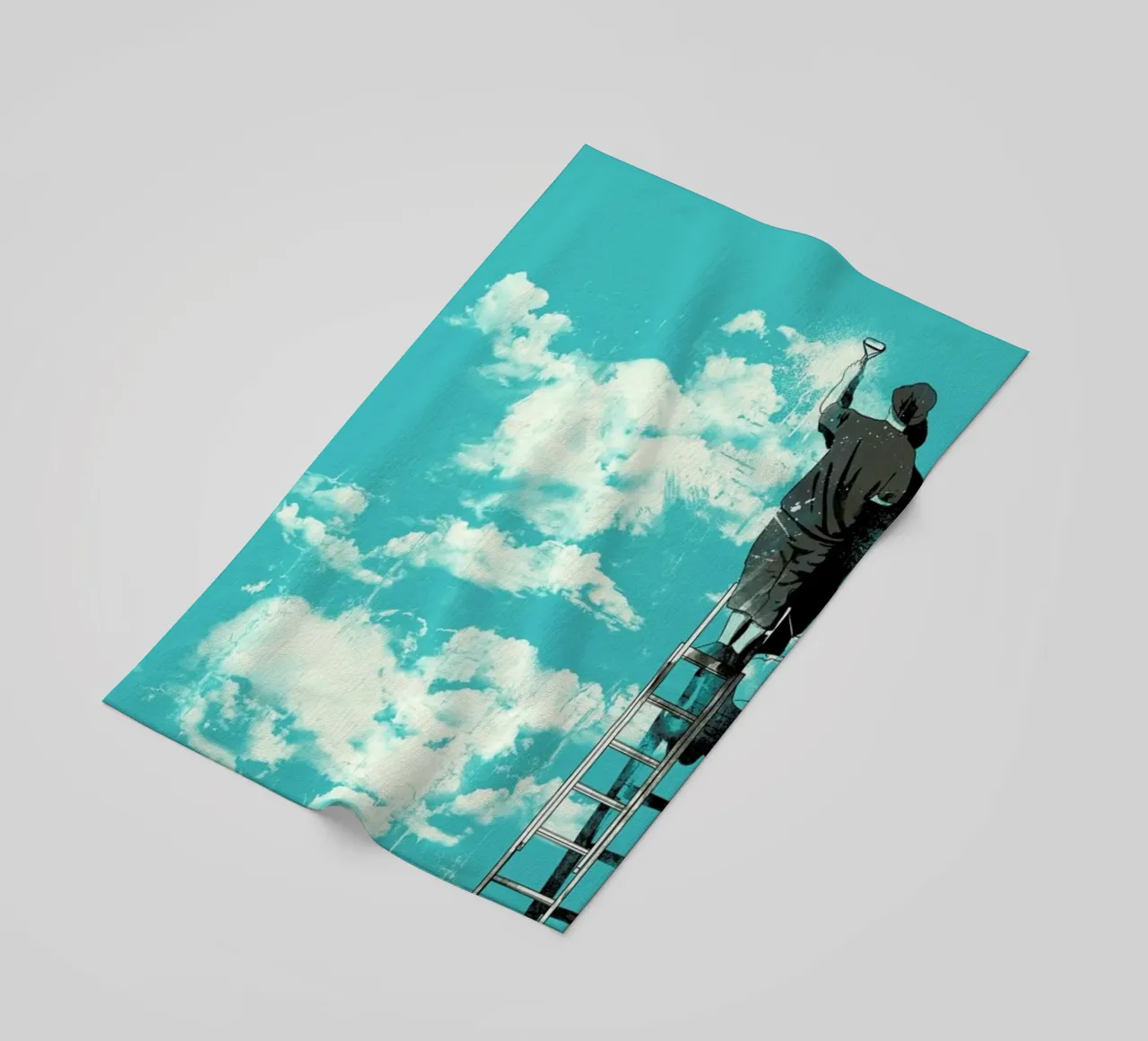 The Optimist beach towel by Matheus Lopes Castro