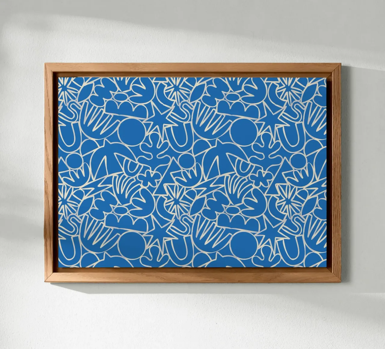 Dancing Shapes (Blue) alluminio dibond da treechild