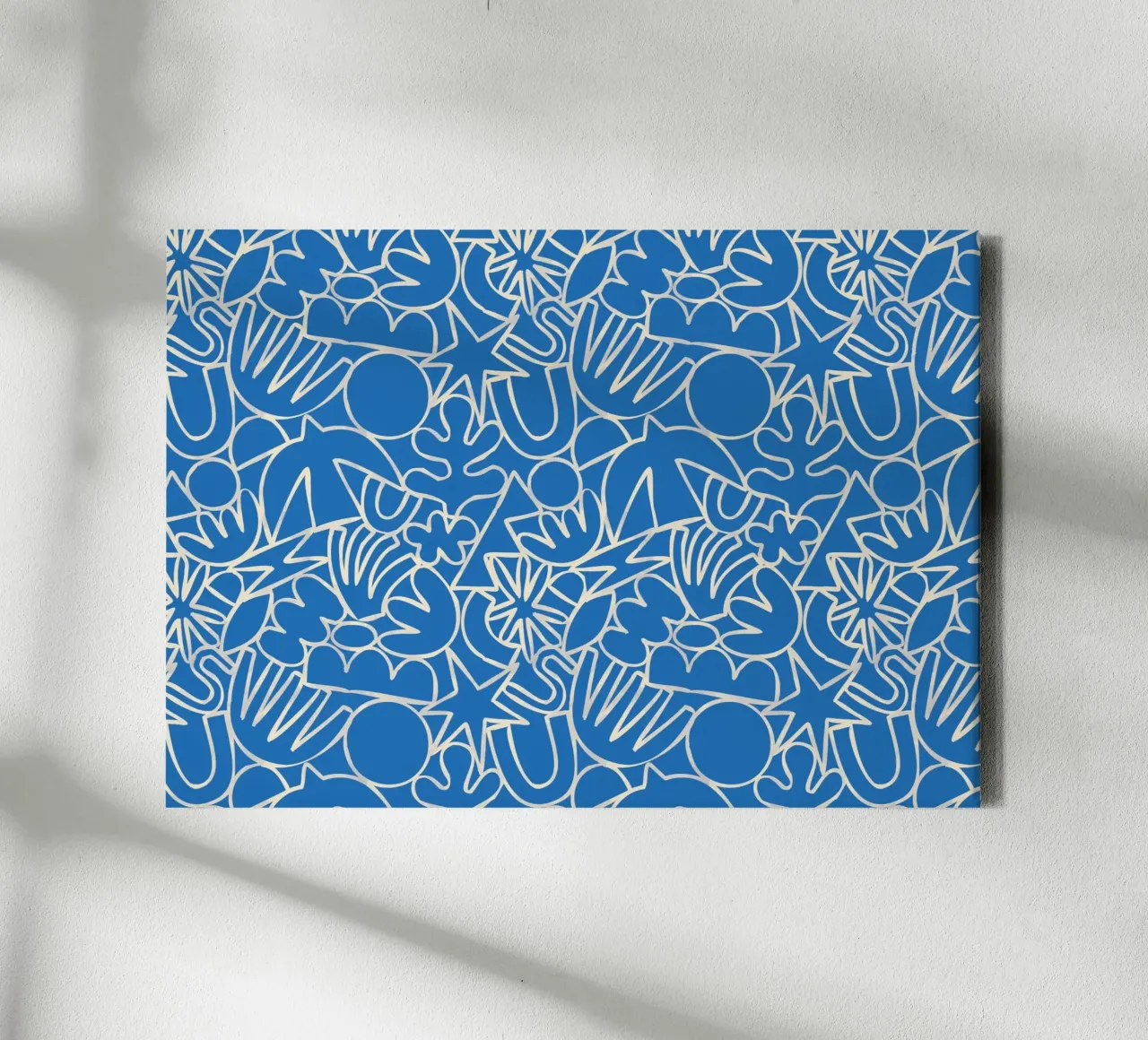 Dancing Shapes (Blue) lienzo de treechild