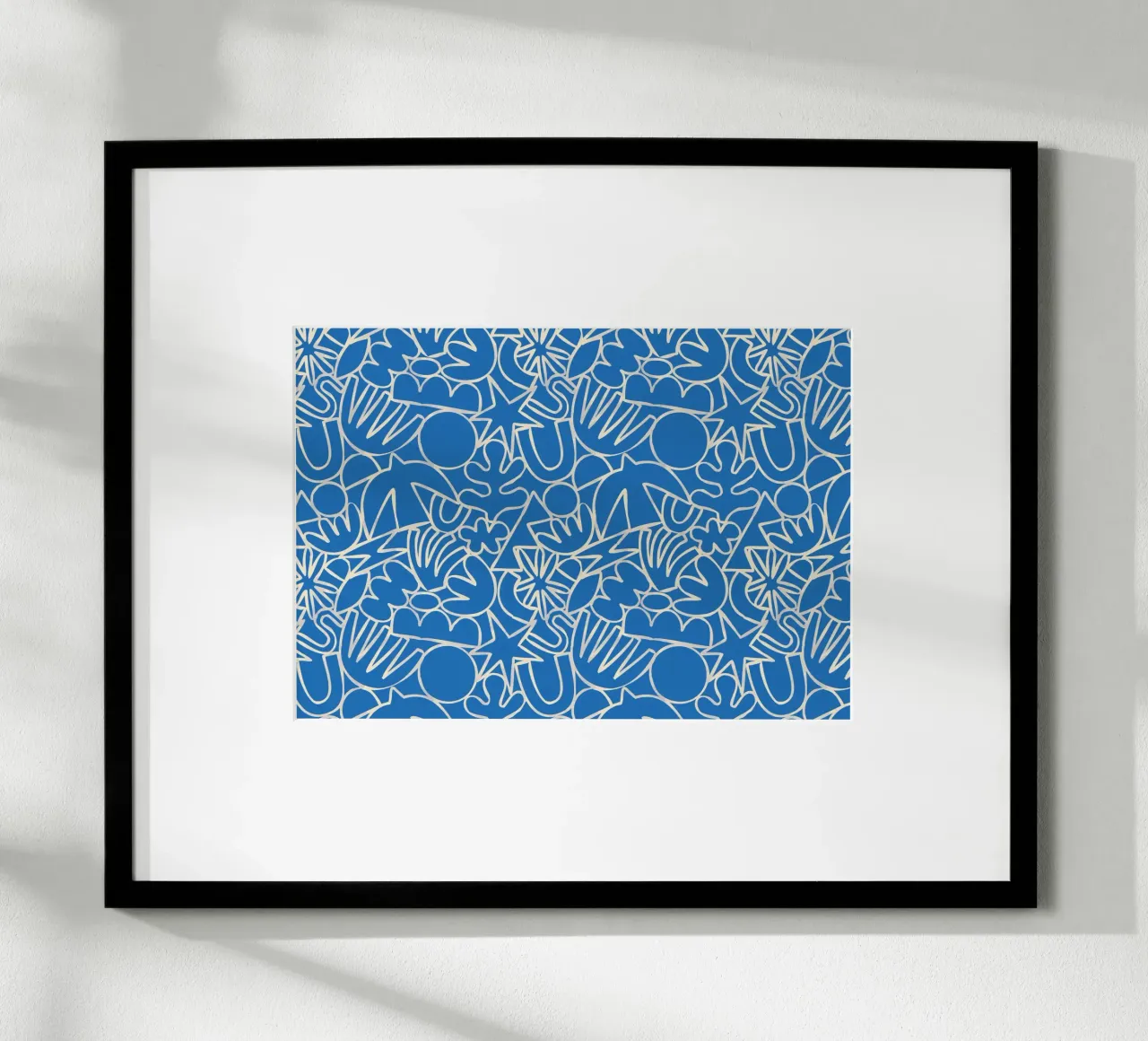 Dancing Shapes (Blue) poster da treechild
