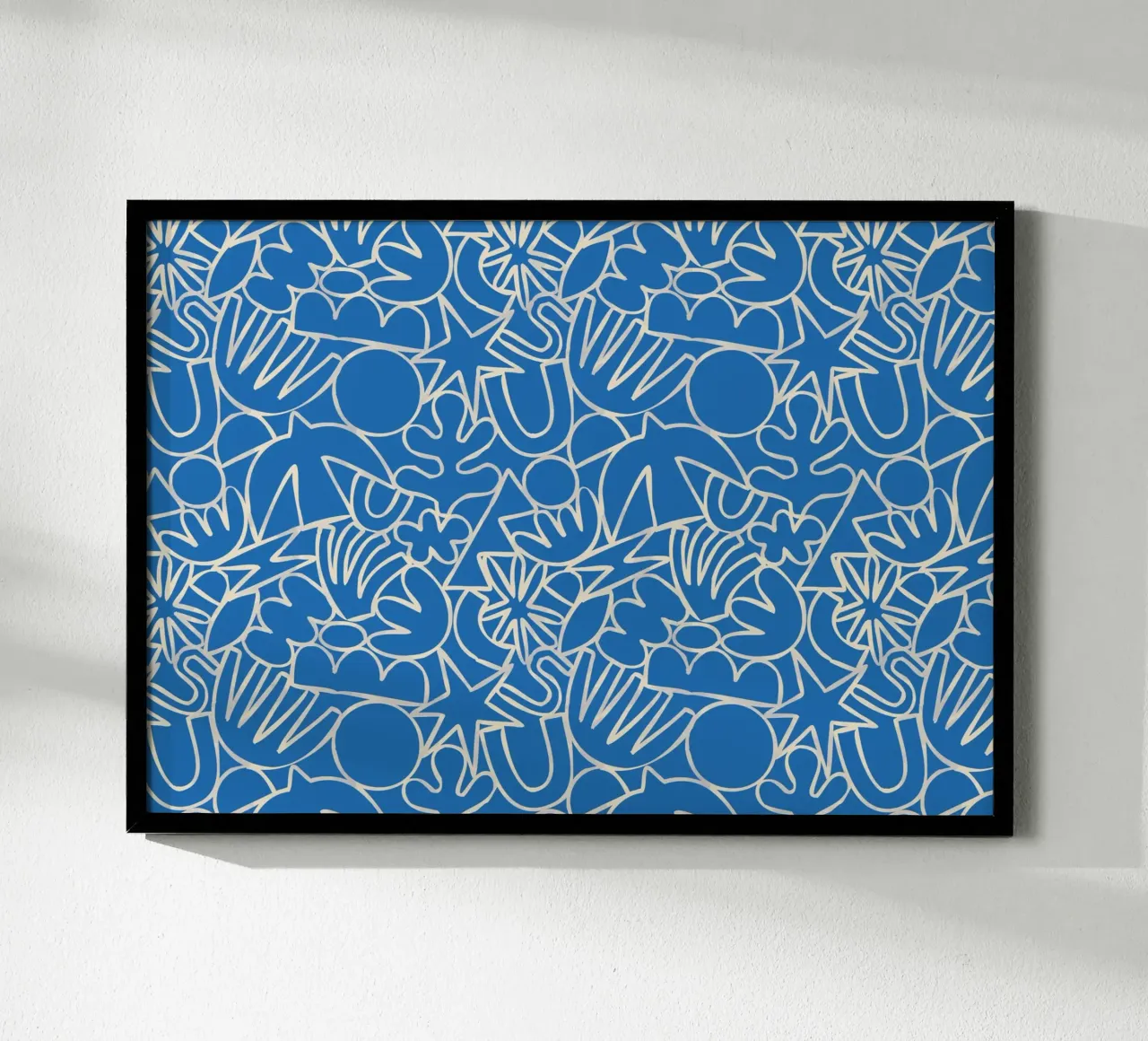Dancing Shapes (Blue) poster da treechild