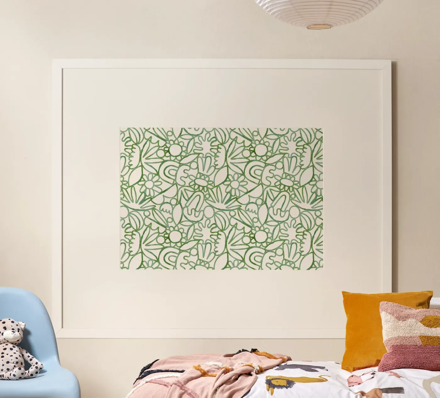 Dancing Shapes (Green) poster da treechild