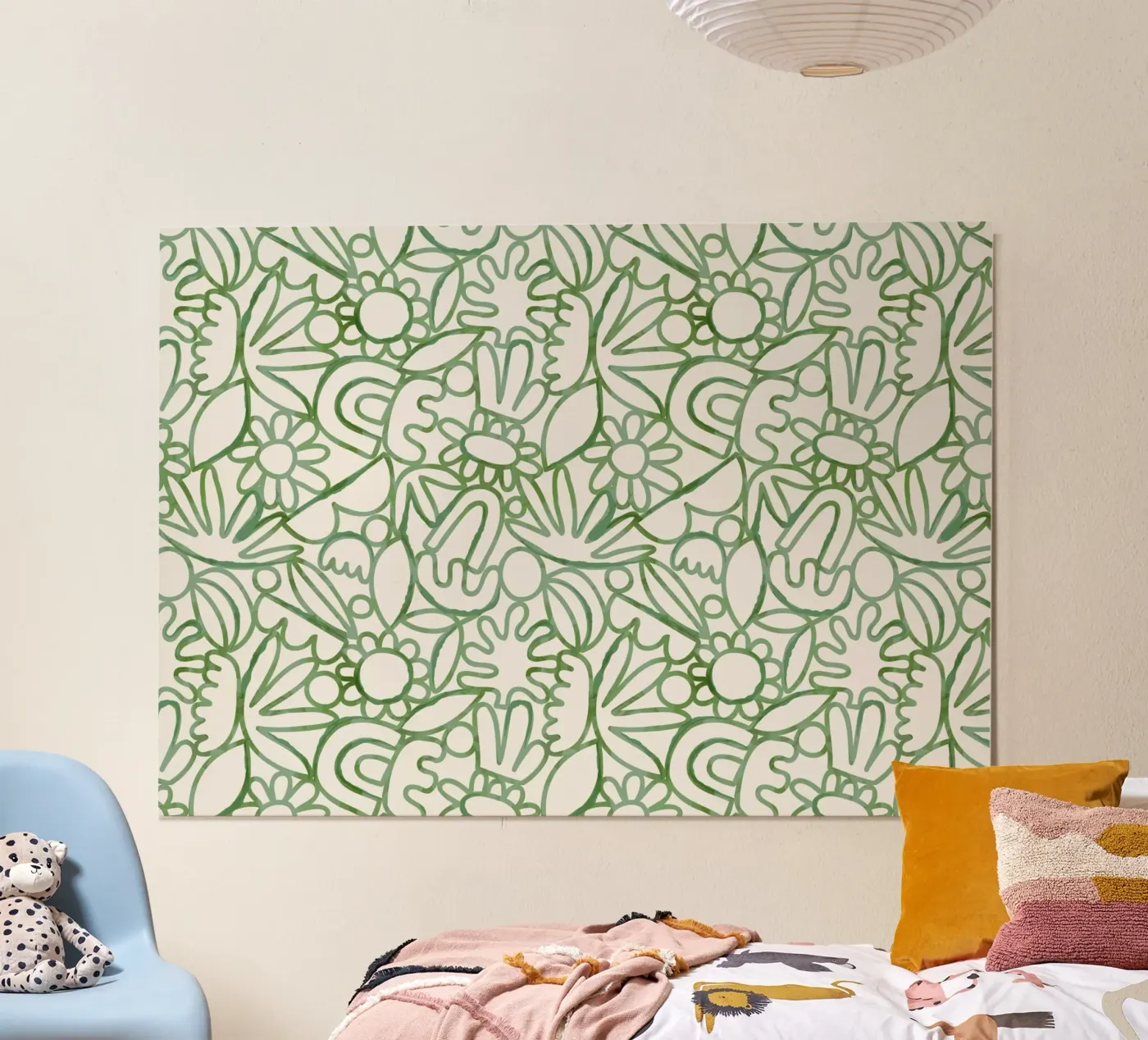 Dancing Shapes (Green) poster da treechild