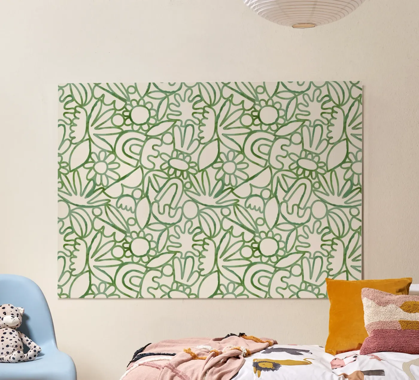 Dancing Shapes (Green) poster da treechild