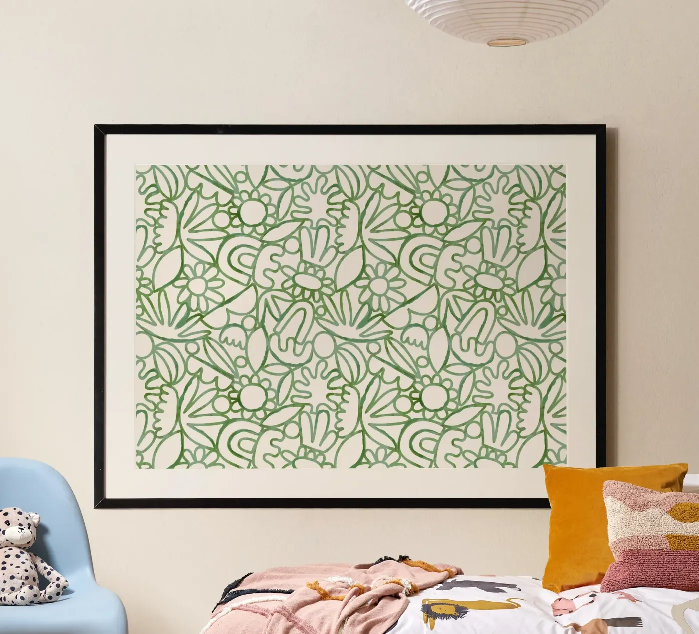 Dancing Shapes (Green) poster da treechild