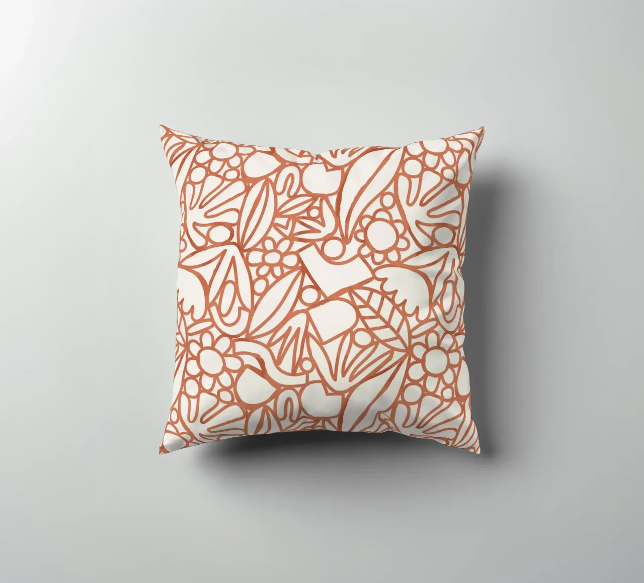 Dancing Shapes (Sienna) cuscino da treechild