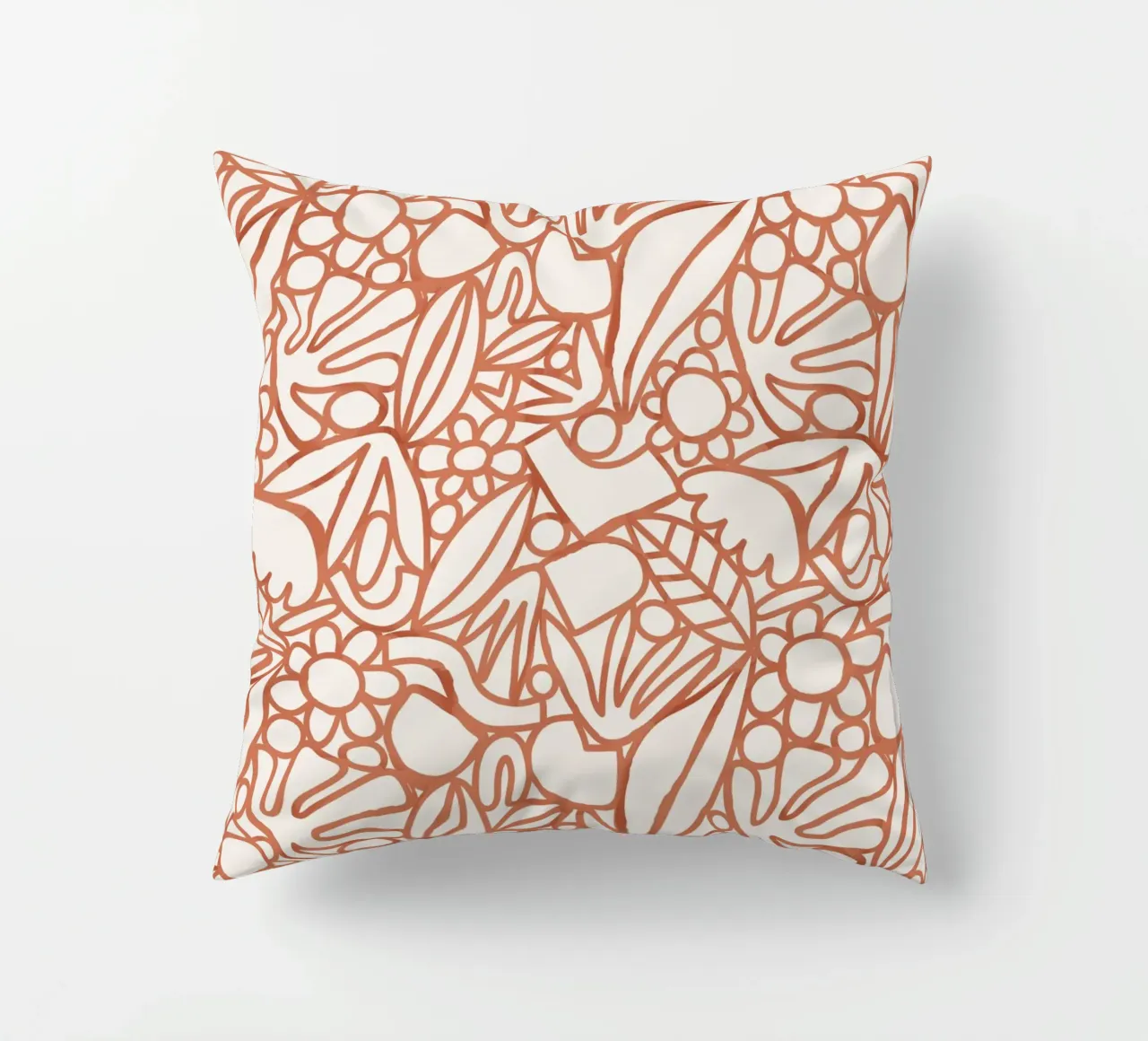 Dancing Shapes (Sienna) cuscino da treechild