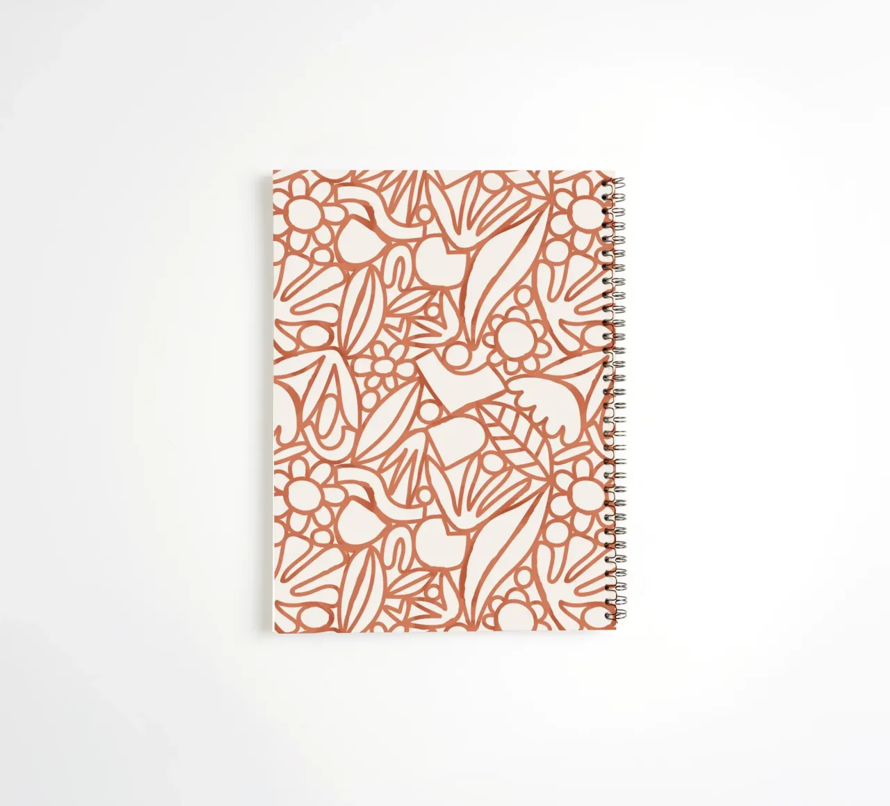 Dancing Shapes (Sienna) spiral notebook by treechild