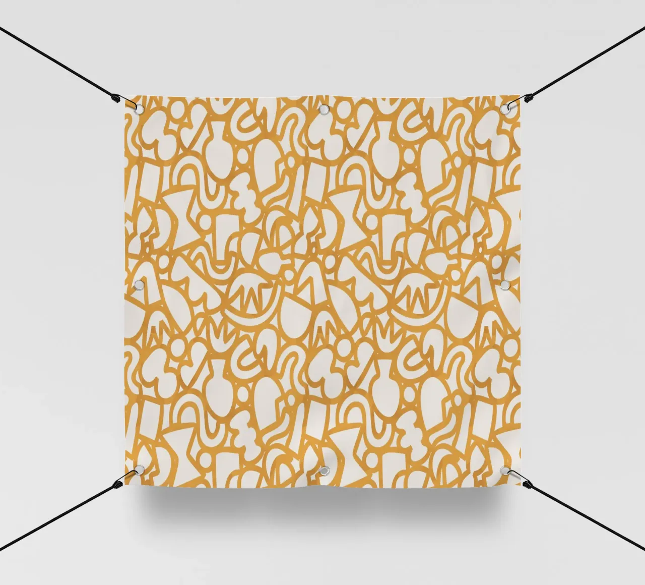 Dancing Shapes (Yellow) telo in pvc da treechild