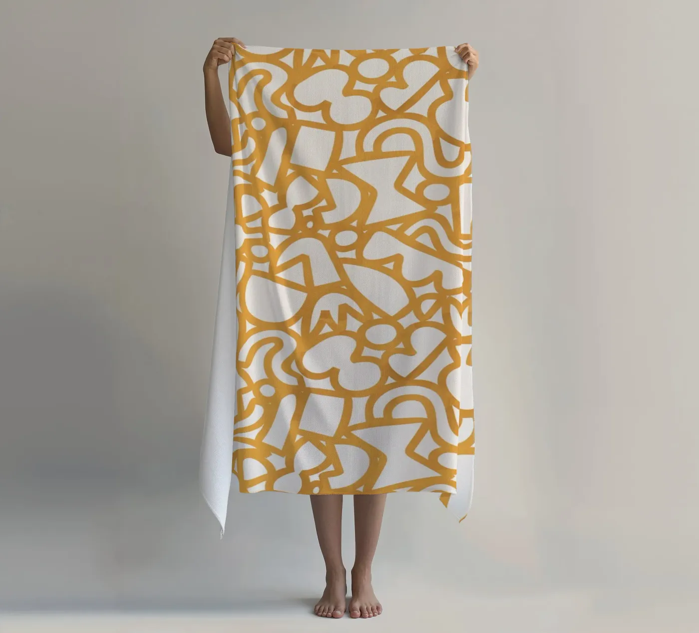Dancing Shapes (Yellow) telo mare da treechild