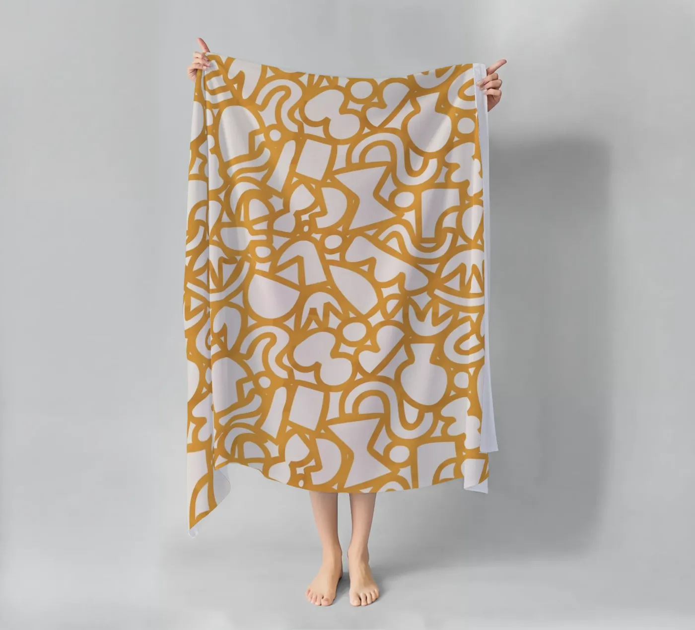 Dancing Shapes (Yellow) telo mare da treechild