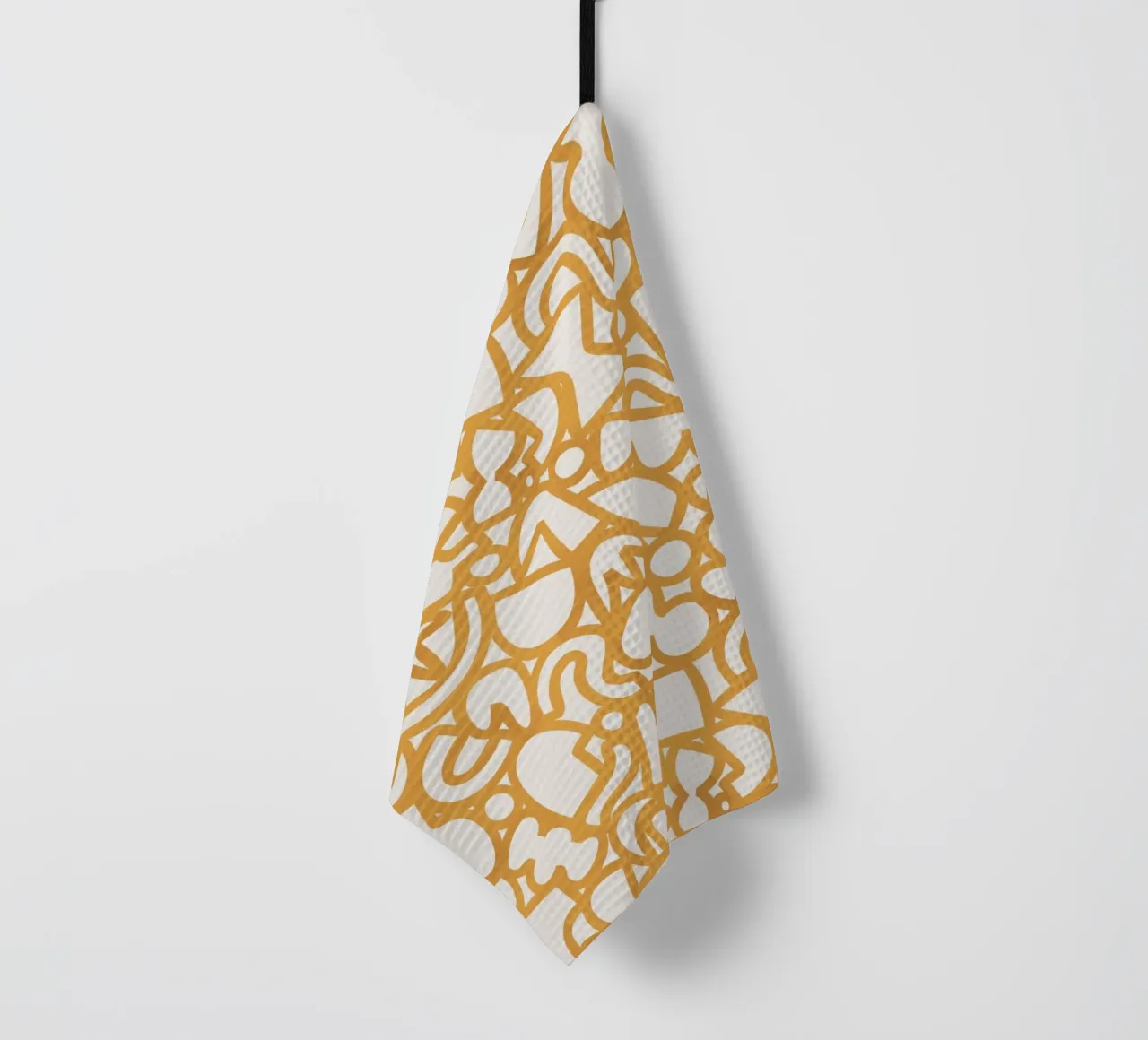 Dancing Shapes (Yellow) canovaccio da cucina da treechild