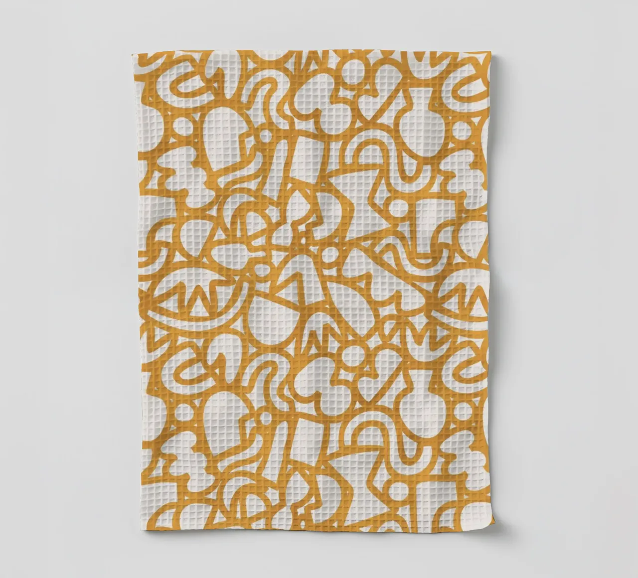 Dancing Shapes (Yellow) canovaccio da cucina da treechild