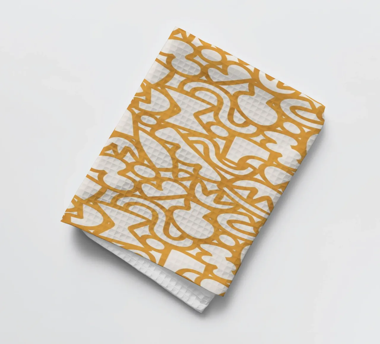 Dancing Shapes (Yellow) canovaccio da cucina da treechild