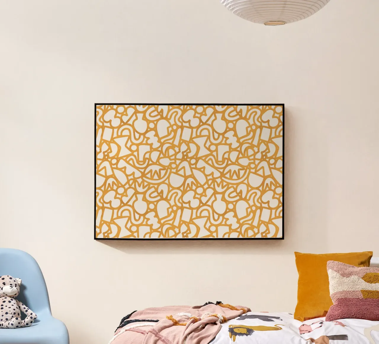 Dancing Shapes (Yellow) plexiglass da treechild