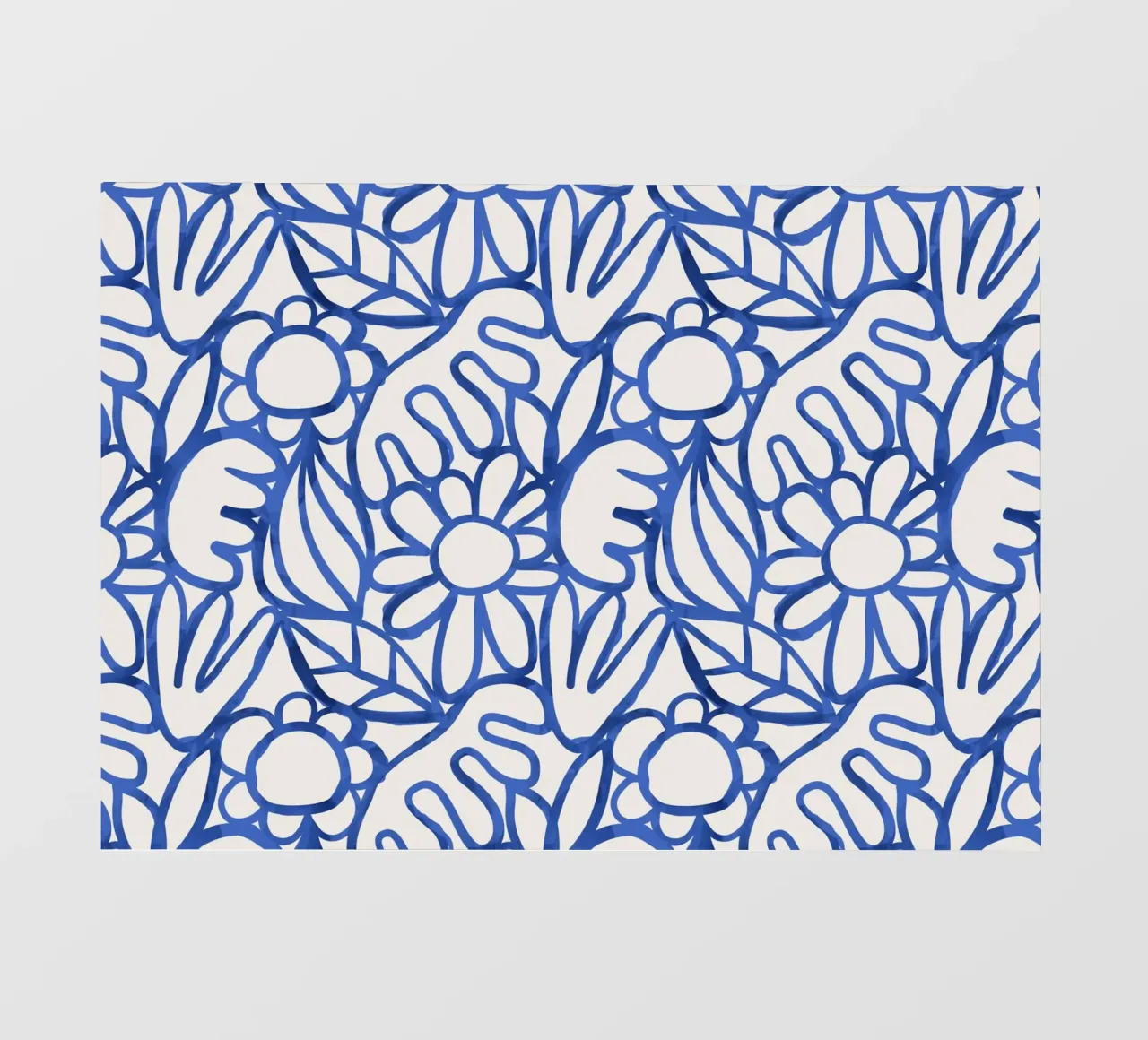 Dancing Shapes No 2 (Blue) pellicola backlit da treechild