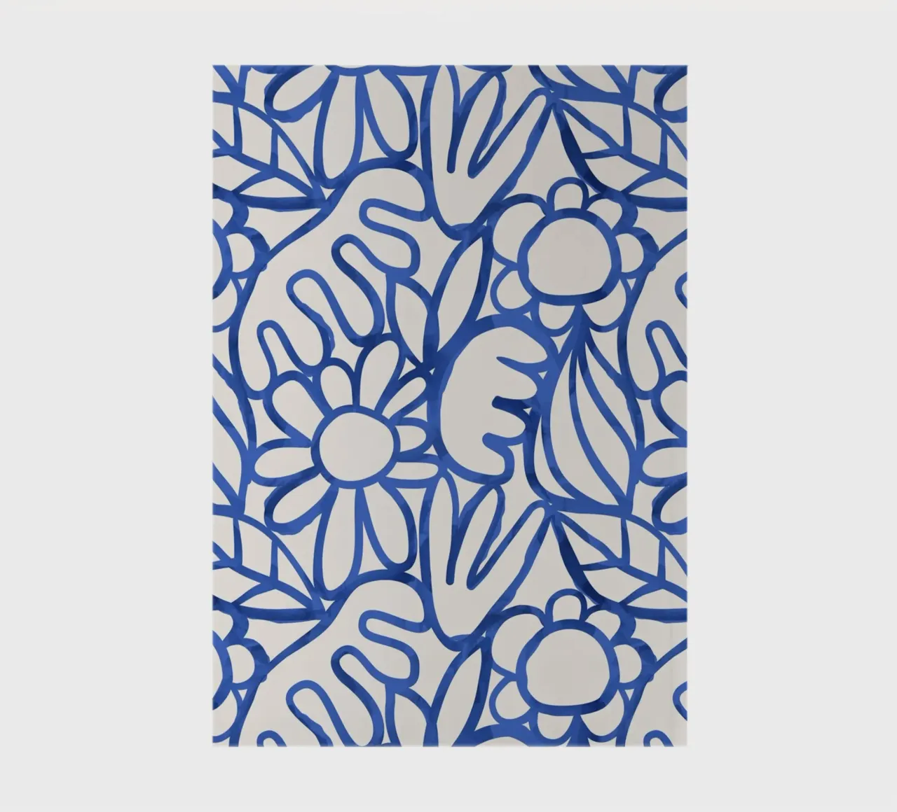 Dancing Shapes No 2 (Blue) carnet de notes de treechild