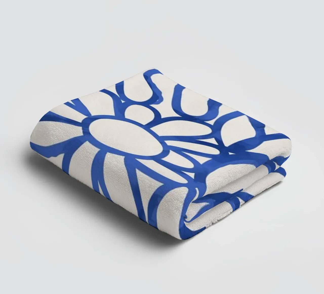 Dancing Shapes No 2 (Blue) asciugamano da bagno da treechild