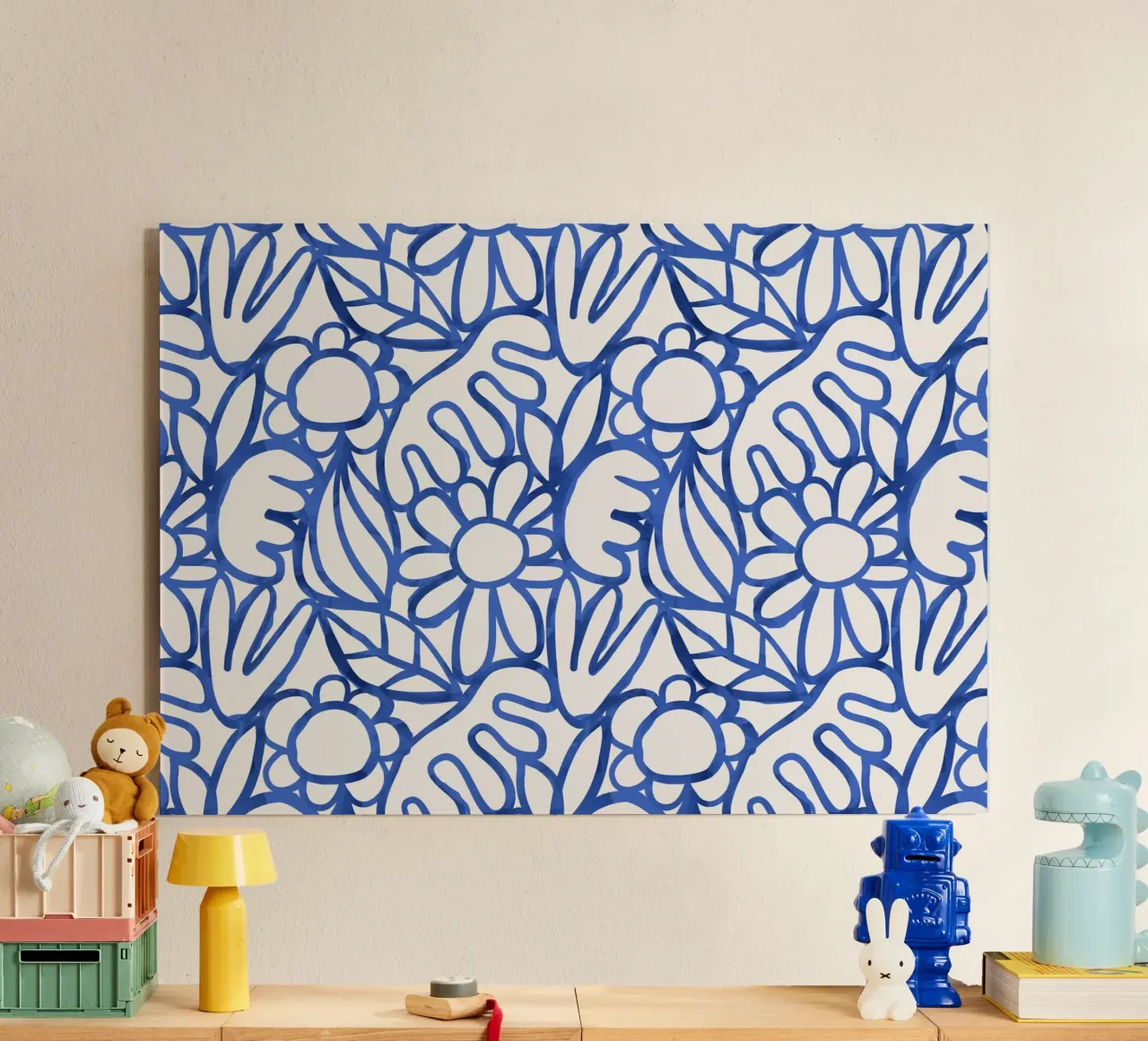Dancing Shapes No 2 (Blue) plexiglass da treechild