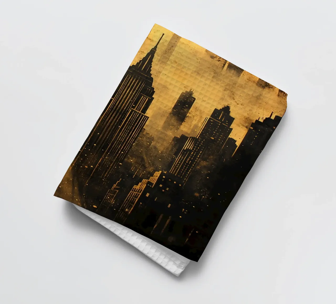 Skyline d'oro Art Deco canovaccio da cucina da Nikis Art Studio