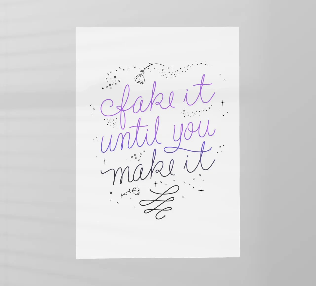Fake it until you make it pellicola backlit da anisillustration